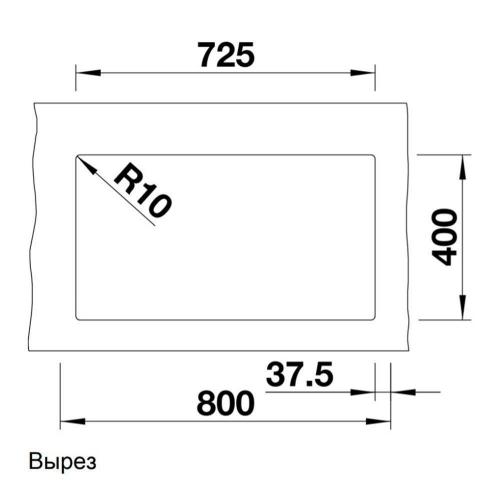 Кухонная мойка 75,5 см Blanco Subline 350/350-U антрацит - 3 фото