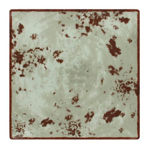 Тарелка RAK Porcelain Peppery квадратная плоская 25*25 см, серый цвет