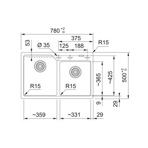 Кухонная мойка 78 см Franke Urban UBG 620-78 сахара - 2 фото