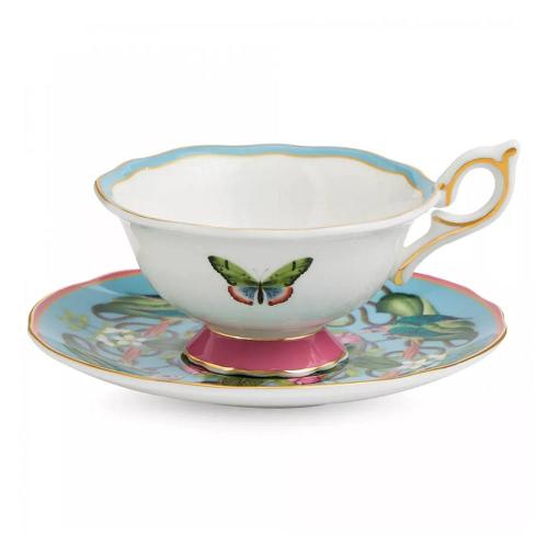 Чайная пара 140 мл Wedgwood Wonderlust белая