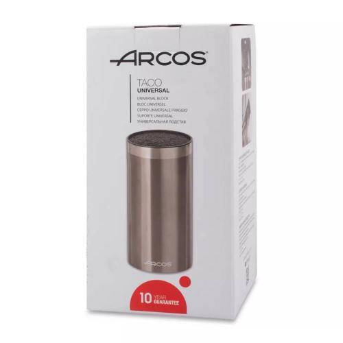 Подставка для ножей 11х22 см Arcos Kitchen Gadgets стальная