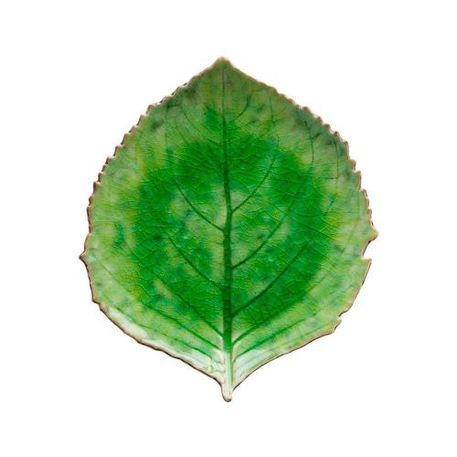 Тарелка Hydrangea leaf 21,8x19,1 см Costa Nova Riviera зеленая