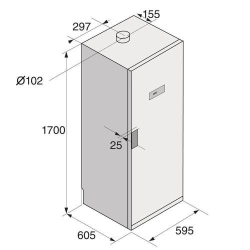 Сушильный шкаф 170 см Asko DC7774 V.W белый