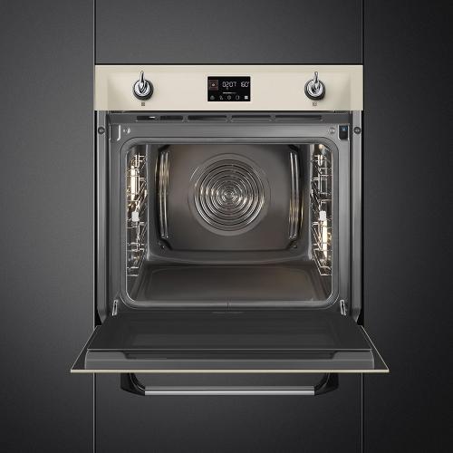 Духовой шкаф с паром 59,2х59,7 см Smeg Victoria SOP6902S2PP бежевый