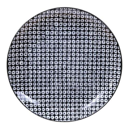 Тарелка Raindrop 20,6 см Tokyo Design Nippon Black черная