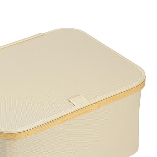 Корзина для белья 40х33 см 20 л Smart Solutions Neat Low бежевая