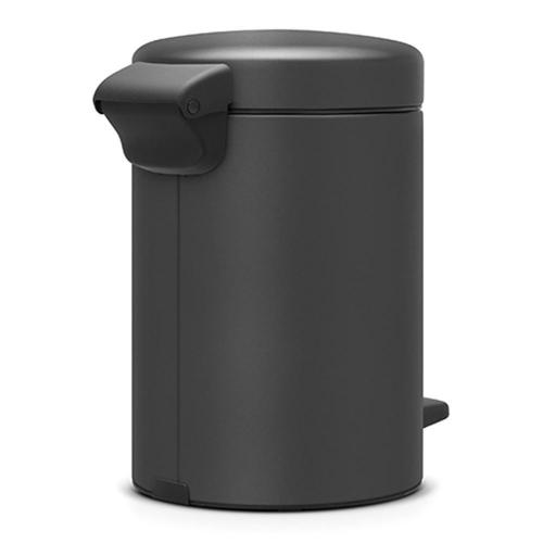 Мусорный бак с педалью 3 л Brabantia NewIcon черный