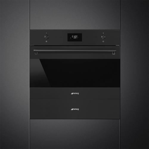 Шкаф для подогрева посуды 59,7х13,5 см Smeg Classica CPR315N черный