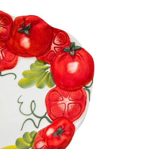 Сервировочное блюдо 32х20 см Edelweiss Томаты белое