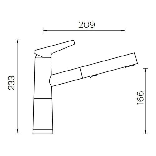 Смеситель Schock Cristadur SC-510-D бронза - 3 фото