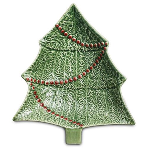 Сервировочное блюдо 27,5х23,5х5 см Bordallo Pinheiro CHRISTMAS зеленое