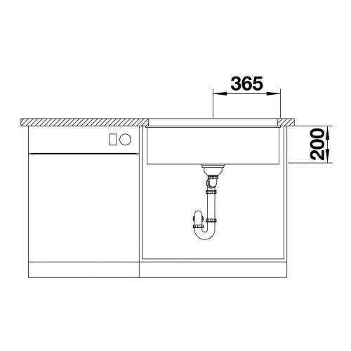 Кухонная мойка 73 см Blanco Etagon 700-U темная скала Blanco - 2 фото