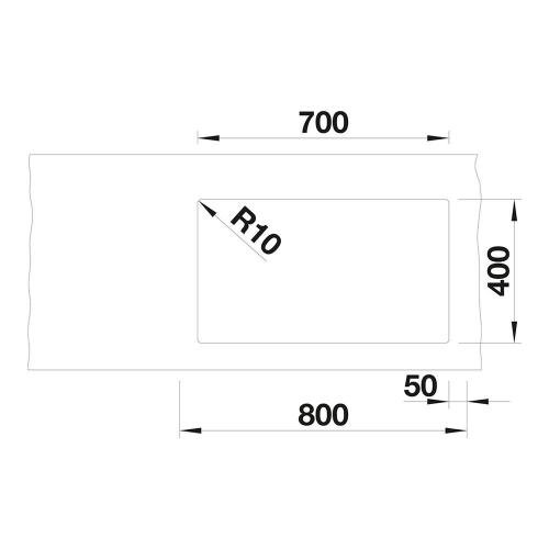 Кухонная мойка 73 см Blanco Subline 700-U Level черная