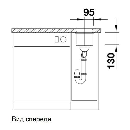 Кухонная мойка 19 см Blanco Subline 160-U белая