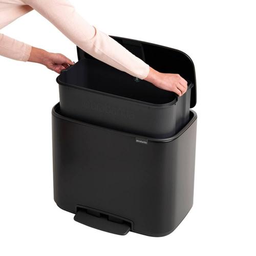 Мусорный бак 36 л Brabantia Bo Pedal Bin черный