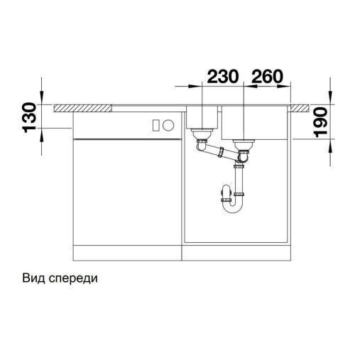 Кухонная мойка 99 см Blanco Metra 6 S-F кофе - 2 фото