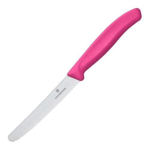 Нож для томатов 11 см Victorinox Swiss Classic розовый