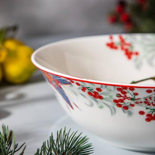 Салатник 24 см Mix&Match Home Happy Star белый