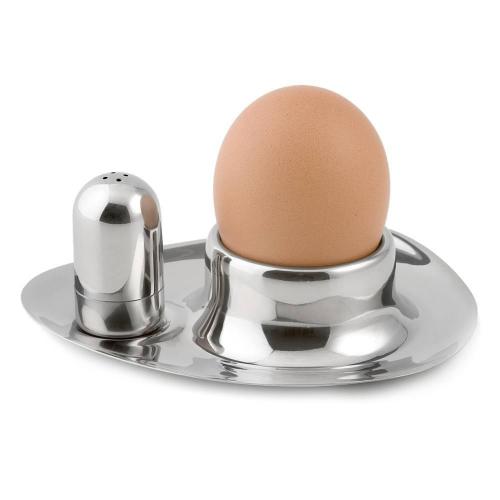 Подставка для яйца с солонкой 12х10,5 см Weis стальная