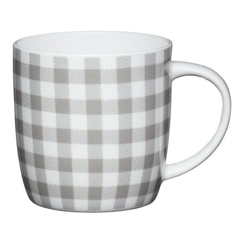 Кружка Grey Gingham 425 мл Kitchen Craft Barrel Mugs - 1 фото