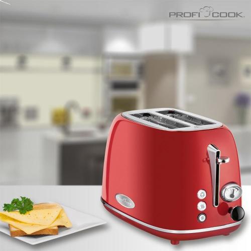 Тостер на 4 ломтика Profi Cook PC-TA 1193 красный