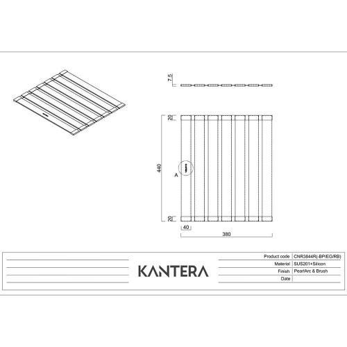 Коврик для сушки 44х38 см Kantera Roll-Mat CNR3844R бронза