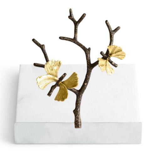 Салфетница 18х16,5 см Michael Aram Butterfly Ginkgo стальная