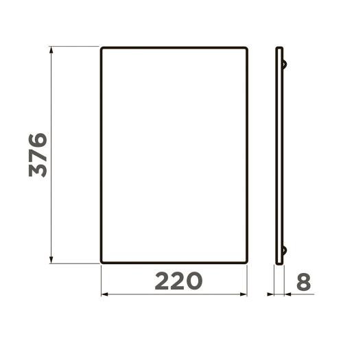 Доска для моек 22x37,6 см Omoikiri CB-Sintesi-S-GB черная