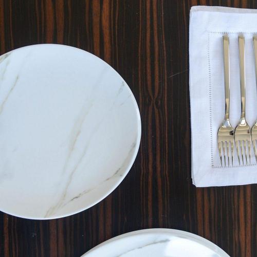 Тарелка салатная 20 см Wedgwood Vera Wang Venato Imperial