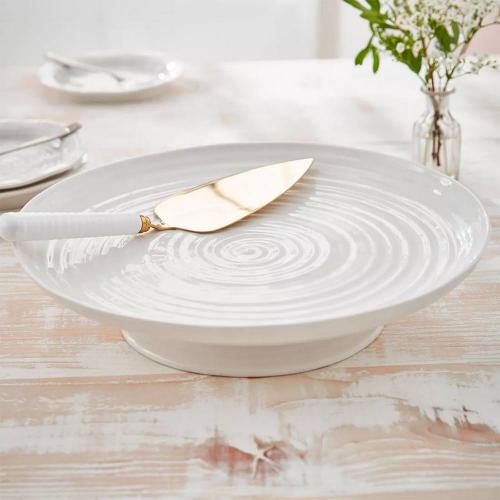 Блюдо для торта 32х6 см Portmeirion Sophie Conran белое