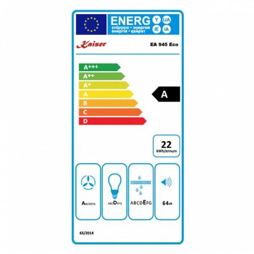 Встраиваемая вытяжка 85 см Kaiser Avantgarde Pro EA 945 Eco стальная