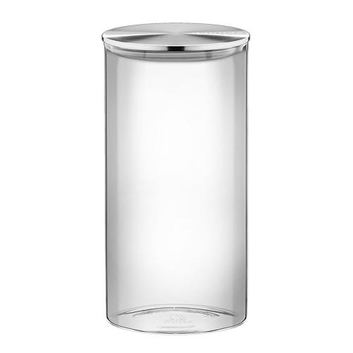 Банка с крышкой стеклянная 10х20,5 см 1,3 л Wilmax Thermo Glass прозрачная