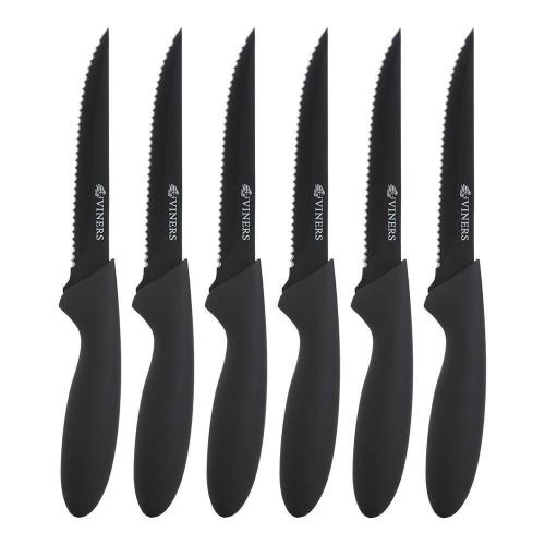 Набор ножей для стейков 11,5 см Viners Everyday черный
