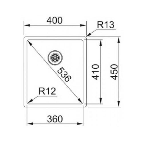 Кухонная мойка 40 см Franke BXX 210-36 нержавеющая сталь