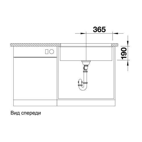 Кухонная мойка 73 см Blanco Subline 700-U белая - 2 фото