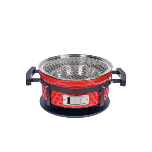 Угольный гриль 35х18 см Diamond Egg Tabletop Grill красный