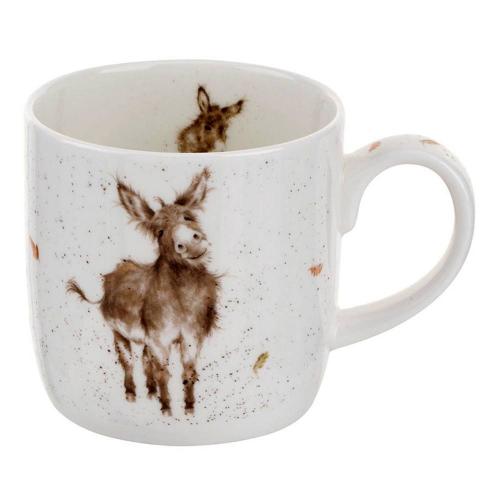 Кружка с подставкой 8,5х8 см 310 мл Royal Worcester Wrendale Designs белая