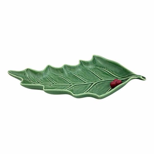 Блюдо 27,5х15,5х3 см Bordallo Pinheiro Holly зеленое