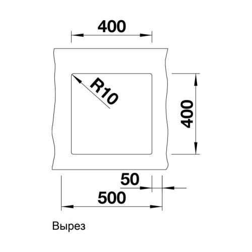 Кухонная мойка 43 см Blanco Subline 400-U жасмин - 3 фото