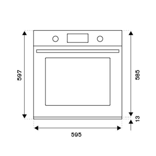 Электрический духовой шкаф 60 см Bertazzoni Professional F6011PROVTN черный