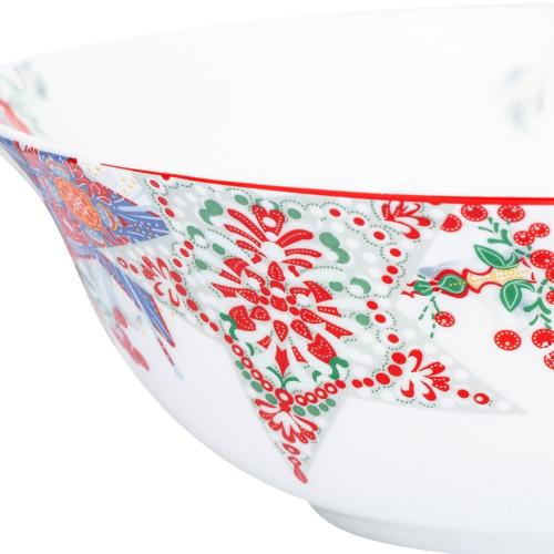Салатник 24 см Mix&Match Home Happy Star белый