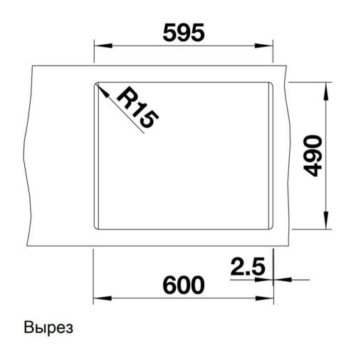 Кухонная мойка 61,5 см Blanco Pleon 6 антрацит - 3 фото