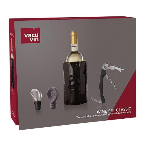 Набор для вина Classic Vacu Vin 4 пр черный