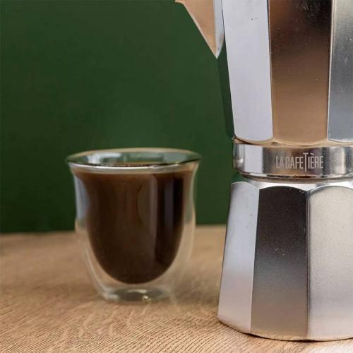 Кофеварка гейзерная на 9 чашек Kitchen Craft La Cafetiere стальная