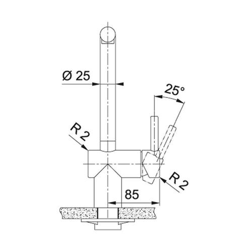 Смеситель Franke Atlas Neo Pull-Out черный матовый - 1 фото