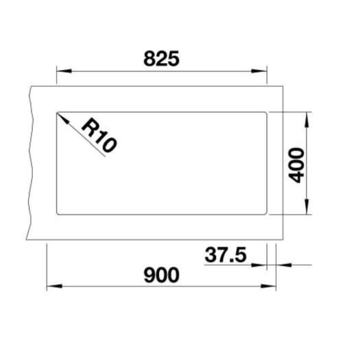 Кухонная мойка 85,5 см Blanco Subline 480/320-U алюметаллик - 3 фото