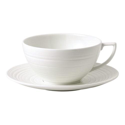 Чайная пара 230 мл Wedgwood Jasper Conran White белая