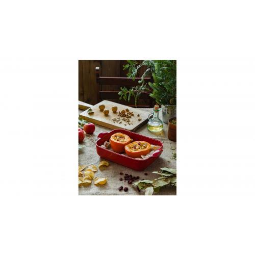Блюдо для запекания 32х21 см Esprit de cuisine Festonne красное
