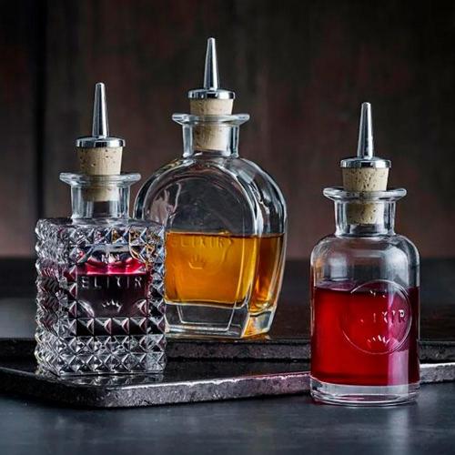 Набор бутылок для масла и уксуса Luigi Bormioli Mixology прозрачный 6 пр