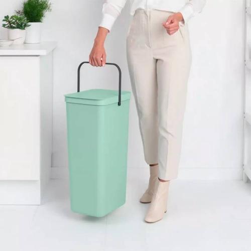 Ведро для мусора 40 л Brabantia Sort & Go зеленое